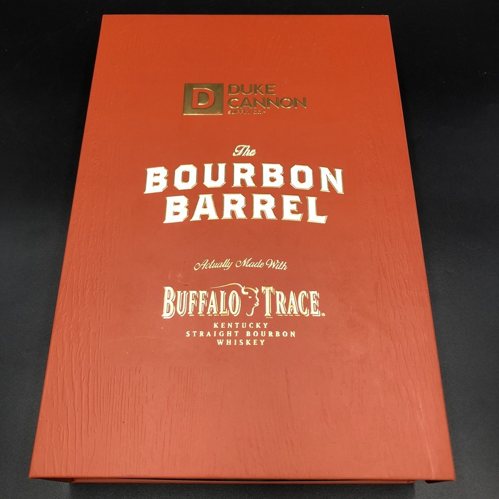 Duke Cannon Soap. The Bourbon Barrel Set In Gift Box. With Buffalo Trace Bourbon